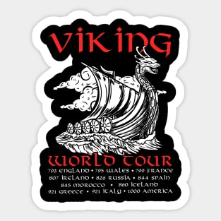 Viking World Tour T-Shirt Sticker